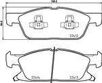 Fren balatası seti 8DB 355 024-981 FORD GALAXY MK III VAN (CK) 2.0 EcoBlue AWD