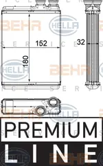 Isı değiştiricisi, iç mekan ısıtıcısı 8FH 351 315-501 CITROËN C3 II (SC_) 1.4 VTi 95