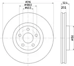 Fren diski 8DD 355 126-701 FORD GALAXY MK III VAN (CK) 2.0 EcoBlue