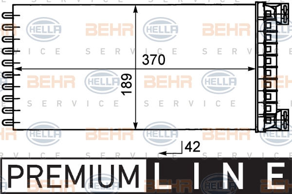 Isı değiştiricisi, iç mekan ısıtıcısı 8FH 351 029-081 uygun fiyat ile hemen sipariş verin!