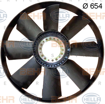 Fan çarkı 8MV 376 702-001 uygun fiyat ile hemen sipariş verin!