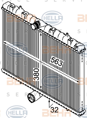 Isı değiştiricisi, motor soğutması 8MK 376 745-134 uygun fiyat ile hemen sipariş verin!