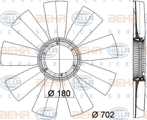 Fan çarkı 8MV 376 757-781 uygun fiyat ile hemen sipariş verin!