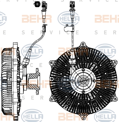 Debriyaj, radyatör fanı 8MV 376 907-121 uygun fiyat ile hemen sipariş verin!