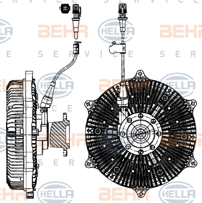 Debriyaj, radyatör fanı 8MV 376 907-131 uygun fiyat ile hemen sipariş verin!