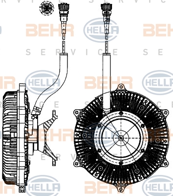 Debriyaj, radyatör fanı 8MV 376 907-141 uygun fiyat ile hemen sipariş verin!