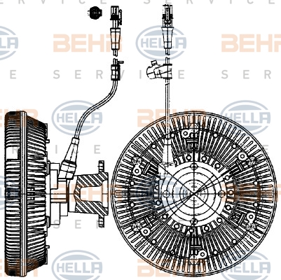 Debriyaj, radyatör fanı 8MV 376 907-221 uygun fiyat ile hemen sipariş verin!
