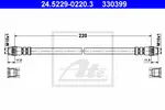 Hortum bağlantısı, fren hidroliği 24.5229-0220.3 RENAULT CLIO I Kasa/egik arka (S57_) 1.2