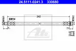 Hortum bağlantısı, fren hidroliği 24.5111-0241.3 RENAULT CLIO I Kasa/egik arka (S57_) 1.2