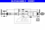 Hortum bağlantısı, fren hidroliği 24.5144-0480.3 CITROËN C3 III (SX) 1.2 THP 110