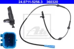 Sensör, tekerlek devir sayısı 24.0711-5256.3 CITROËN C3 III (SX) 1.2 PureTech 82 LPG