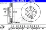 Fren diski 24.0128-0136.1 LANCIA PHEDRA (179_) 2.0 JTD (179.AXE1A)