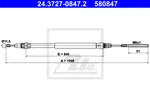 Tel halat, el freni 24.3727-0847.2 LANCIA PHEDRA (179_) 2.0 JTD (179.AXH1B, 179.BXH1B)