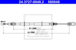 Tel halat, el freni 24.3727-0848.2 LANCIA PHEDRA (179_) 2.0 (179AXA11, 179AXA1A)