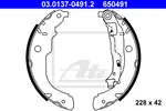 Fren pabuç takımı 03.0137-0491.2 CITROËN C3 II (SC_) 1.4 LPG