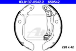 Fren pabuç takımı 03.0137-0542.2 CITROËN C3 III (SX) 1.2 VTi 68