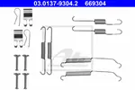 Aksesuar seti, fren pabuçları 03.0137-9304.2 uygun fiyat ile hemen sipariş verin!