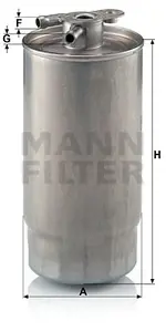 Filtre, yakıt WK 841/1 LAND ROVER RANGE ROVER III (L322) 3.0 D 4x4