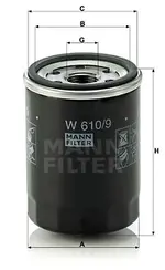 Filtre, motor yağı W 610/9 uygun fiyat ile hemen sipariş verin!