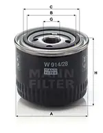 Filtre, motor yağı W 914/28 uygun fiyat ile hemen sipariş verin!