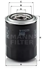 Filtre, motor yağı W 930/26 uygun fiyat ile hemen sipariş verin!