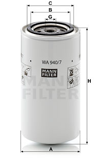 Filtre, soğutma maddesi WA 940/7 uygun fiyat ile hemen sipariş verin!