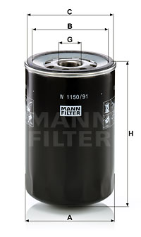 Filtre, çalışma hidroliği W 1150/91 uygun fiyat ile hemen sipariş verin!