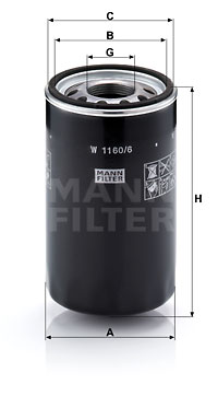 Filtre, çalışma hidroliği W 1160/6 uygun fiyat ile hemen sipariş verin!