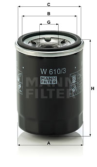 Filtre, motor yağı W 610/3 uygun fiyat ile hemen sipariş verin!