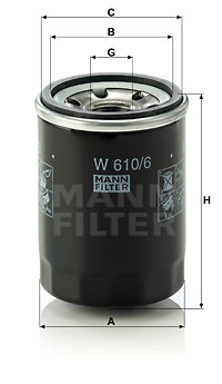 Filtre, motor yağı W 610/6 uygun fiyat ile hemen sipariş verin!