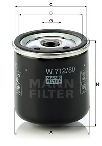 Filtre, motor yağı W 712/80 uygun fiyat ile hemen sipariş verin!