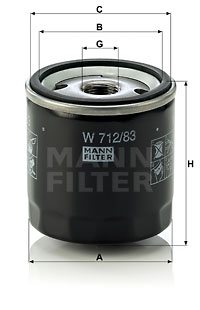 Filtre, motor yağı W 712/83 uygun fiyat ile hemen sipariş verin!