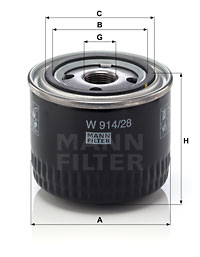 Filtre, motor yağı W 914/28 uygun fiyat ile hemen sipariş verin!