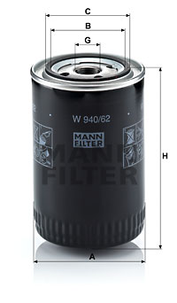 Filtre, motor yağı W 940/62 uygun fiyat ile hemen sipariş verin!