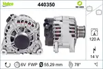 Alternatör 440350 CITROËN C3 II (SC_) 1.2 THP 110