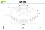 Fren diski 186418 PEUGEOT BOXER Platform sasi (ZCT_) 2.8 HDI