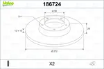 Fren diski 186724 LANCIA PHEDRA (179_) 2.0 JTD (179.AXE1A)