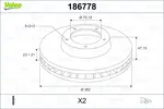 Fren diski 186778 HONDA LEGEND II Coupe (KA) 3.2 i 24V (KA8)