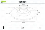 Fren diski 186854 SAAB 9-3 Cabrio (YS3F) 2.0 t BioPower