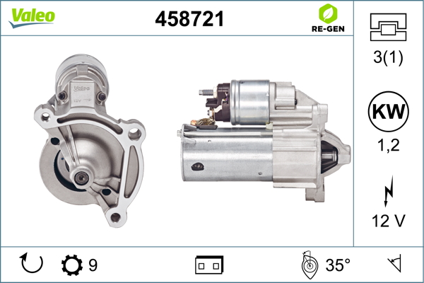 Marş motoru 458721 uygun fiyat ile hemen sipariş verin!