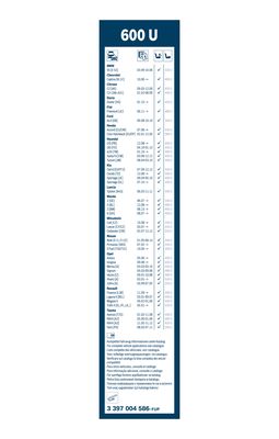 Silecek süpürgesi 3 397 004 586 uygun fiyat ile hemen sipariş verin!