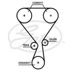 Kayış, triger kayışı T360HOB CITROËN C3 III (SX) 1.2 THP 110