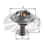 Termostat, soğutma maddesi TH45688G1 LAND ROVER RANGE ROVER III (L322) 3.6 D 4x4