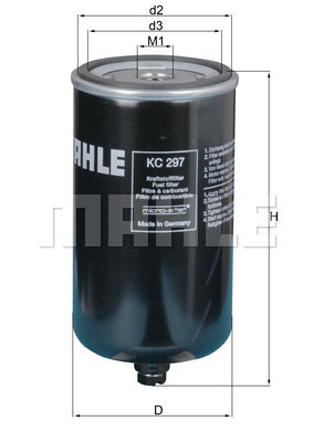 Filtre, yakıt KC 297 uygun fiyat ile hemen sipariş verin!