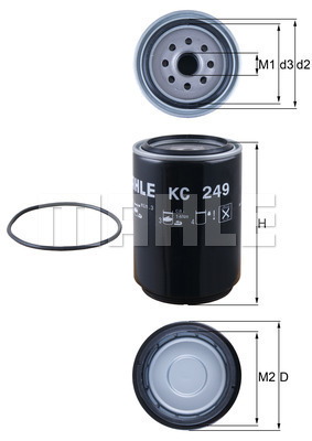 Filtre, yakıt KC 249D uygun fiyat ile hemen sipariş verin!