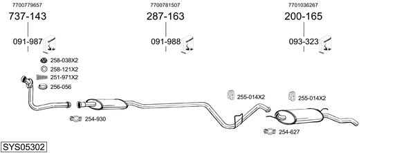 Egzoz sistemi SYS05302 uygun fiyat ile hemen sipariş verin!