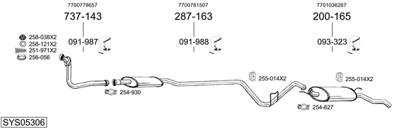 Egzoz sistemi SYS05306 uygun fiyat ile hemen sipariş verin!