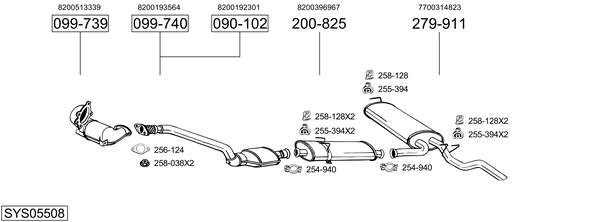 Egzoz sistemi SYS05508 uygun fiyat ile hemen sipariş verin!