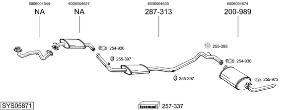 Egzoz sistemi SYS05871 uygun fiyat ile hemen sipariş verin!