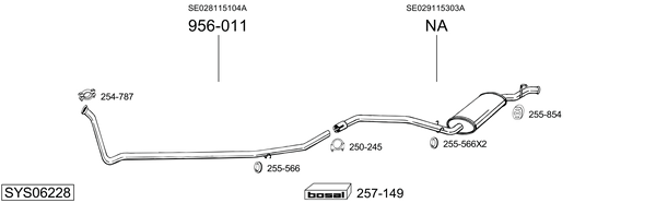 Egzoz sistemi SYS06228 uygun fiyat ile hemen sipariş verin!